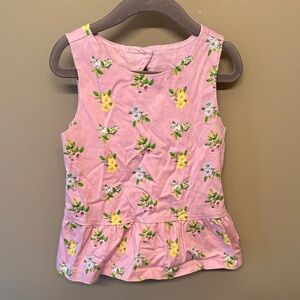Janie and Jack Charming purple Floral Kids Tank Top